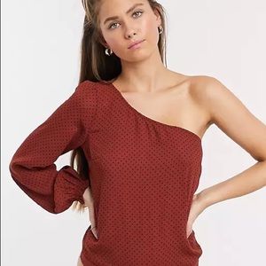 A&F one shoulder bodysuit
